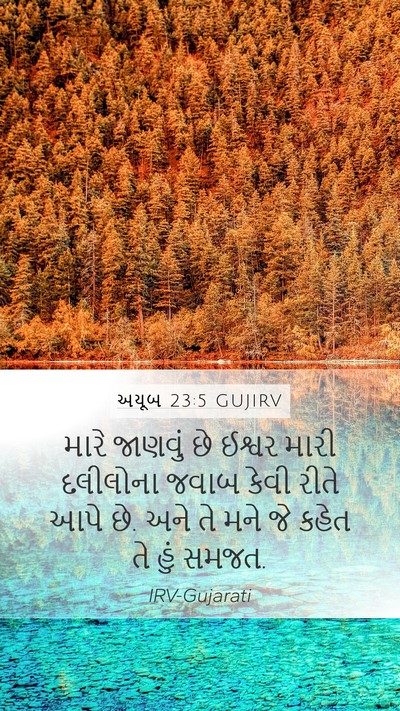 અયૂબ 23:5 GUJIRV Bible Verse Image