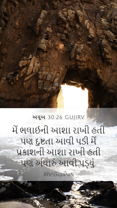 અયૂબ 30:26 GUJIRV Bible Verse Image