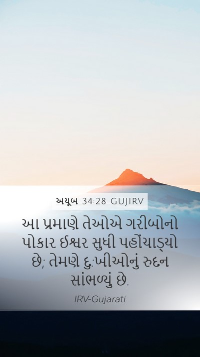અયૂબ 34:28 GUJIRV Bible Verse Image