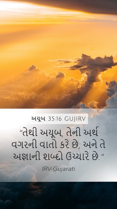 અયૂબ 35:16 GUJIRV Bible Verse Image