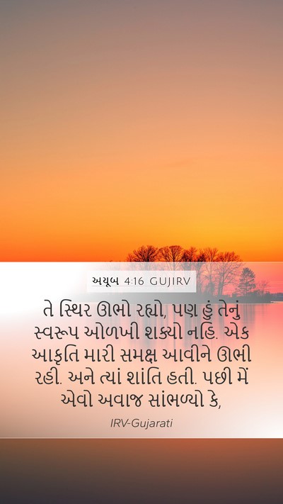 અયૂબ 4:16 GUJIRV Bible Verse Image