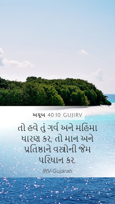 અયૂબ 40:10 GUJIRV Bible Verse Image
