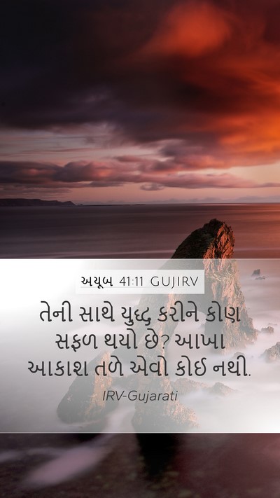 અયૂબ 41:11 GUJIRV Bible Verse Image