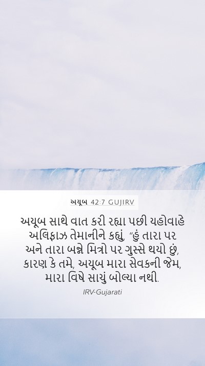 અયૂબ 42:7 GUJIRV Bible Verse Image