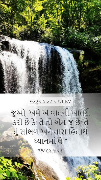 અયૂબ 5:27 GUJIRV Bible Verse Image