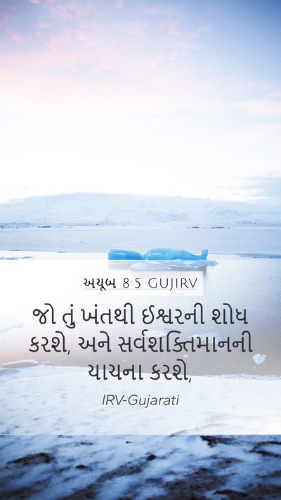અયૂબ 8:5 GUJIRV Bible Verse Image