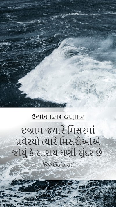 ઉત્પત્તિ 12:14 GUJIRV Bible Verse Image