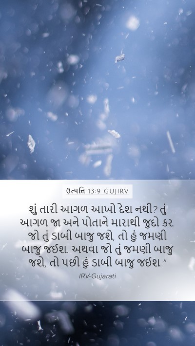 ઉત્પત્તિ 13:9 GUJIRV Bible Verse Image