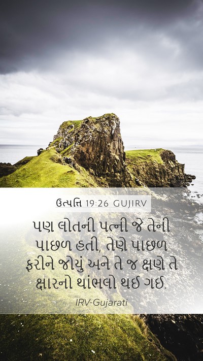 ઉત્પત્તિ 19:26 GUJIRV Bible Verse Image