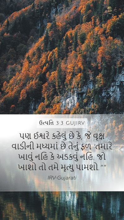 ઉત્પત્તિ 3:3 GUJIRV Bible Verse Image