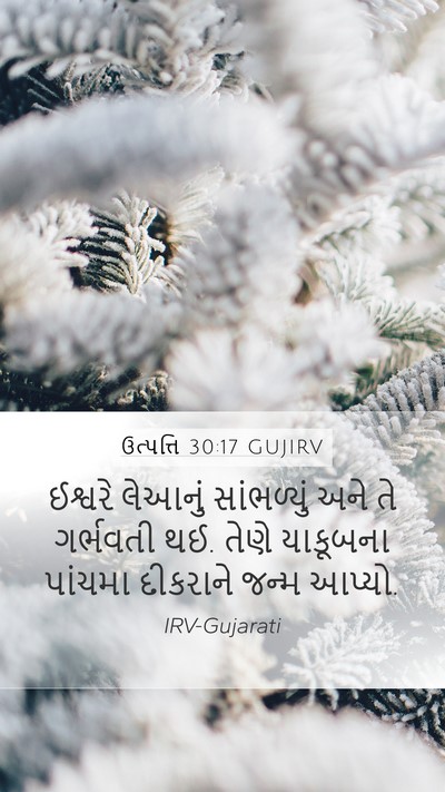 ઉત્પત્તિ 30:17 GUJIRV Bible Verse Image