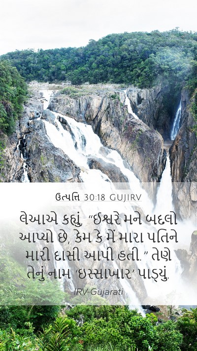 ઉત્પત્તિ 30:18 GUJIRV Bible Verse Image