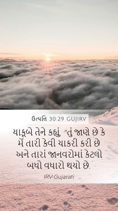 ઉત્પત્તિ 30:29 GUJIRV Bible Verse Image