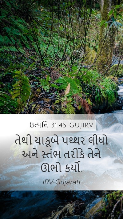 ઉત્પત્તિ 31:45 GUJIRV Bible Verse Image