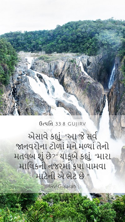 ઉત્પત્તિ 33:8 GUJIRV Bible Verse Image