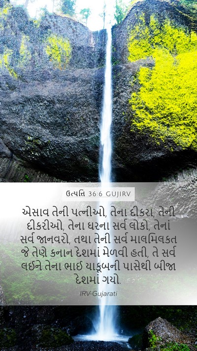ઉત્પત્તિ 36:6 GUJIRV Bible Verse Image