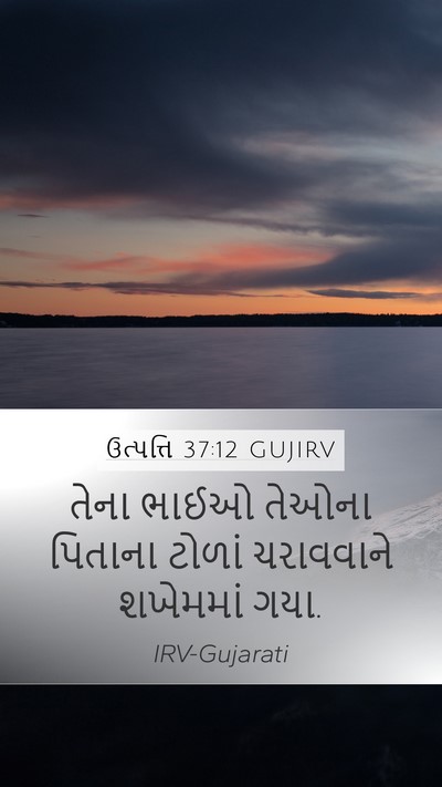 ઉત્પત્તિ 37:12 GUJIRV Bible Verse Image
