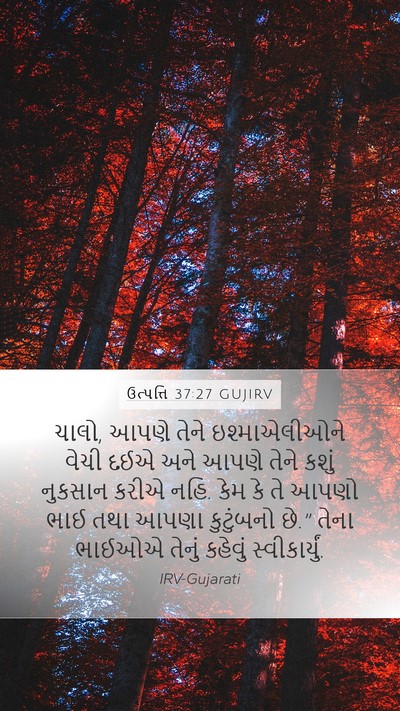 ઉત્પત્તિ 37:27 GUJIRV Bible Verse Image