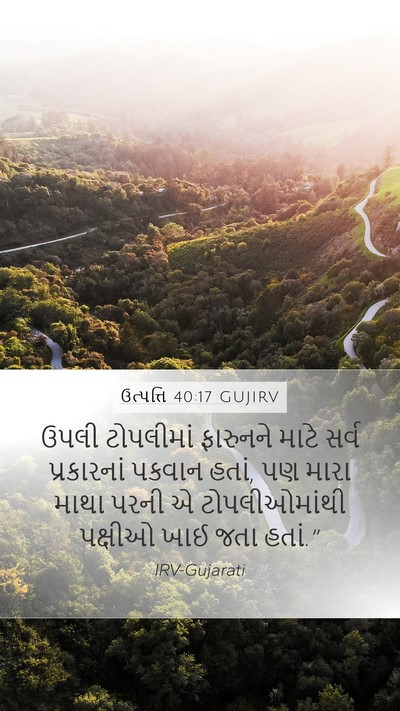 ઉત્પત્તિ 40:17 GUJIRV Bible Verse Image