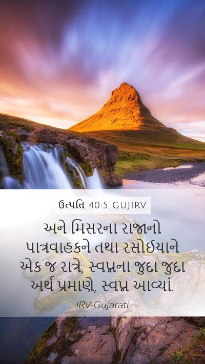ઉત્પત્તિ 40:5 GUJIRV Bible Verse Image