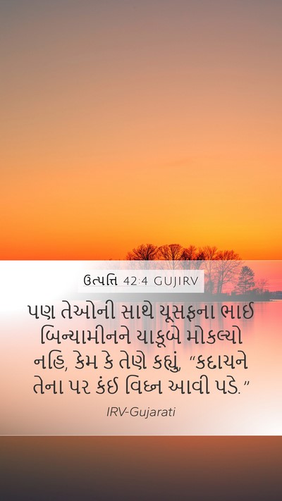 ઉત્પત્તિ 42:4 GUJIRV Bible Verse Image