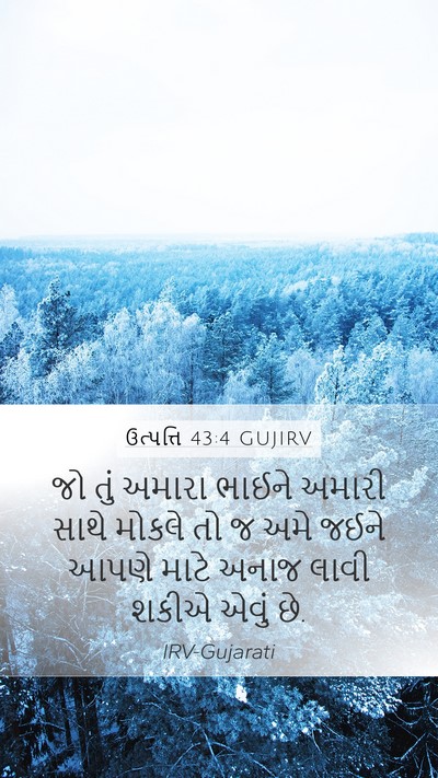 ઉત્પત્તિ 43:4 GUJIRV Bible Verse Image