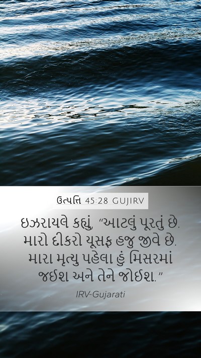 ઉત્પત્તિ 45:28 GUJIRV Bible Verse Image