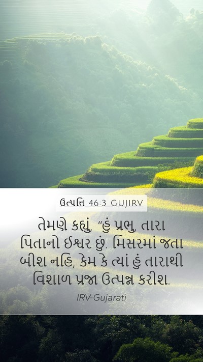 ઉત્પત્તિ 46:3 GUJIRV Bible Verse Image