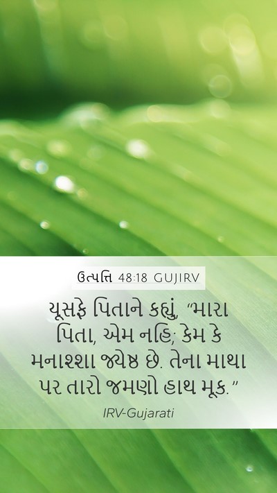 ઉત્પત્તિ 48:18 GUJIRV Bible Verse Image