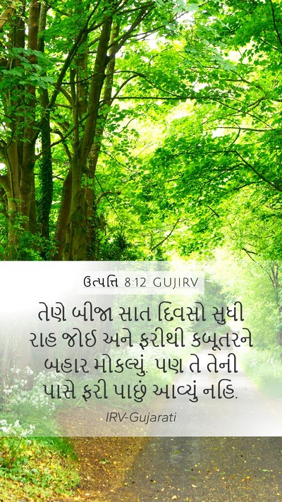 ઉત્પત્તિ 8:12 GUJIRV Bible Verse Image