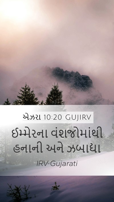 એઝરા 10:20 GUJIRV Bible Verse Image