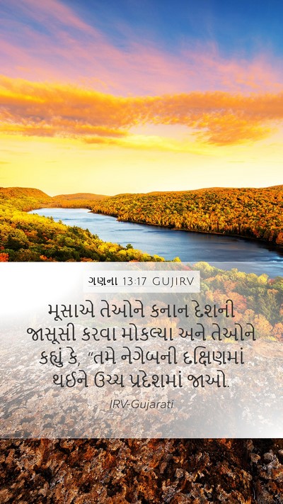 ગણના 13:17 GUJIRV Bible Verse Image