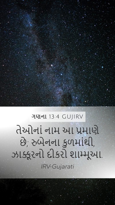 ગણના 13:4 GUJIRV Bible Verse Image