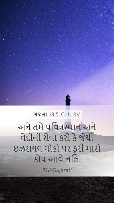ગણના 18:5 GUJIRV Bible Verse Image