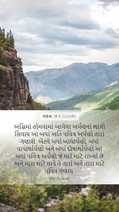 ગણના 18:9 GUJIRV Bible Verse Image
