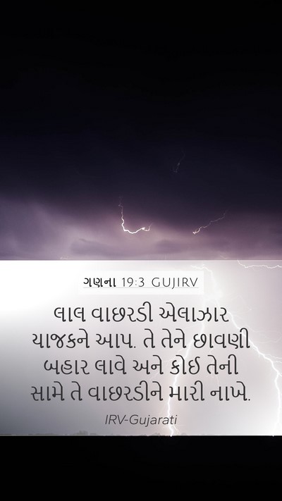 ગણના 19:3 GUJIRV Bible Verse Image
