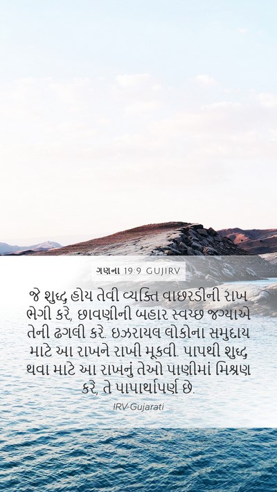 ગણના 19:9 GUJIRV Bible Verse Image