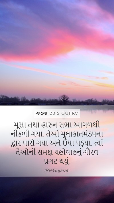 ગણના 20:6 GUJIRV Bible Verse Image