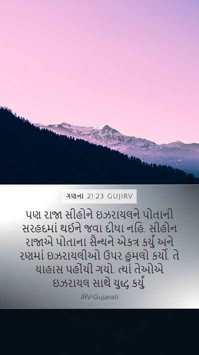 ગણના 21:23 GUJIRV Bible Verse Image