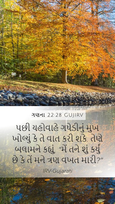 ગણના 22:28 GUJIRV Bible Verse Image