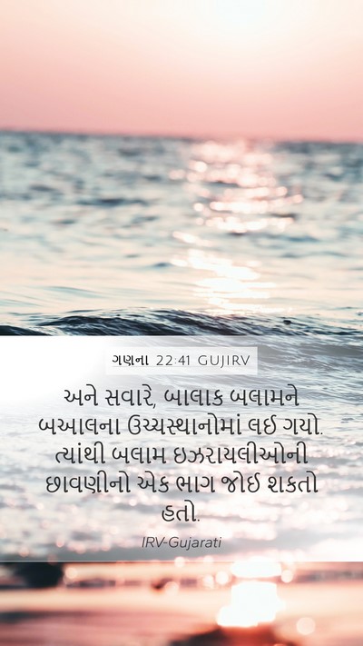 ગણના 22:41 GUJIRV Bible Verse Image