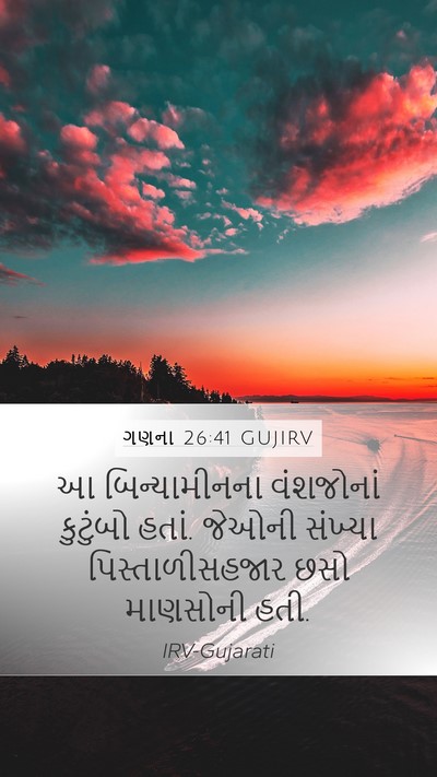 ગણના 26:41 GUJIRV Bible Verse Image