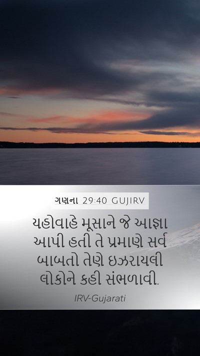 ગણના 29:40 GUJIRV Bible Verse Image
