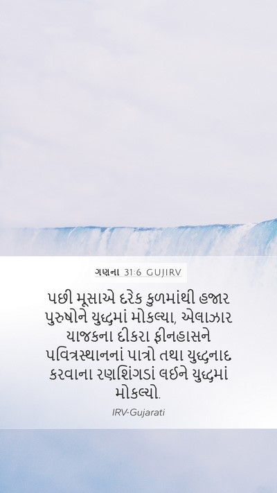 ગણના 31:6 GUJIRV Bible Verse Image