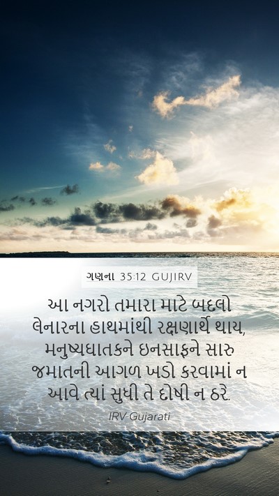ગણના 35:12 GUJIRV Bible Verse Image