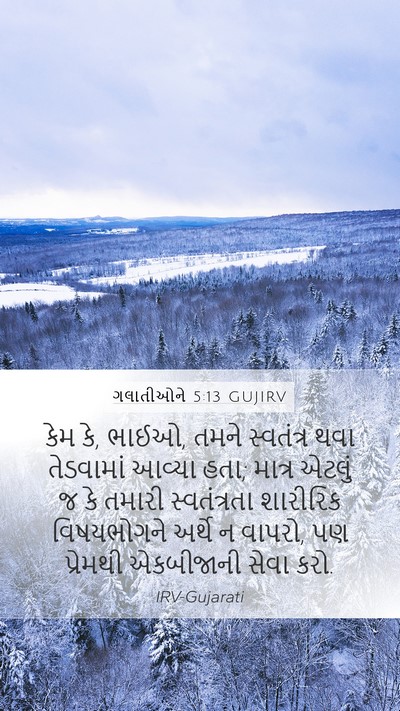ગલાતીઓને 5:13 GUJIRV Bible Verse Image