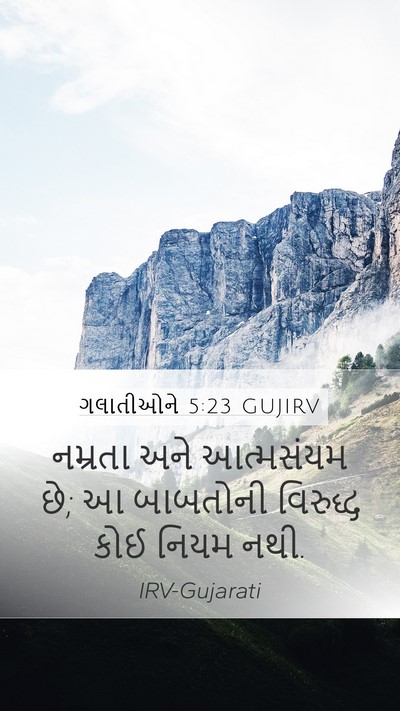 ગલાતીઓને 5:23 GUJIRV Bible Verse Image