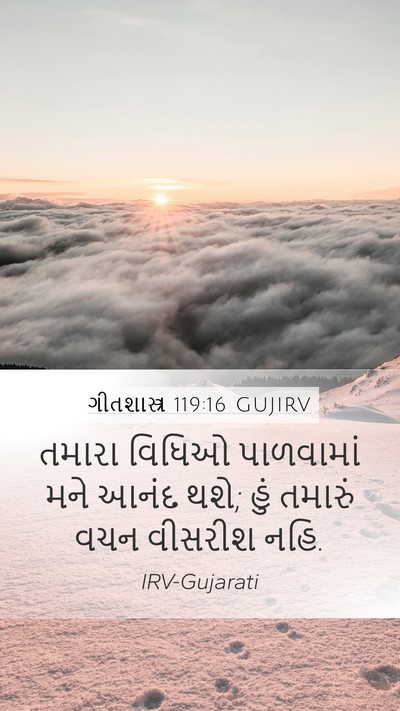 ગીતશાસ્ત્ર 119:16 GUJIRV Bible Verse Image