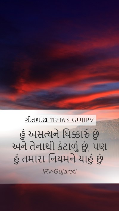 ગીતશાસ્ત્ર 119:163 GUJIRV Bible Verse Image