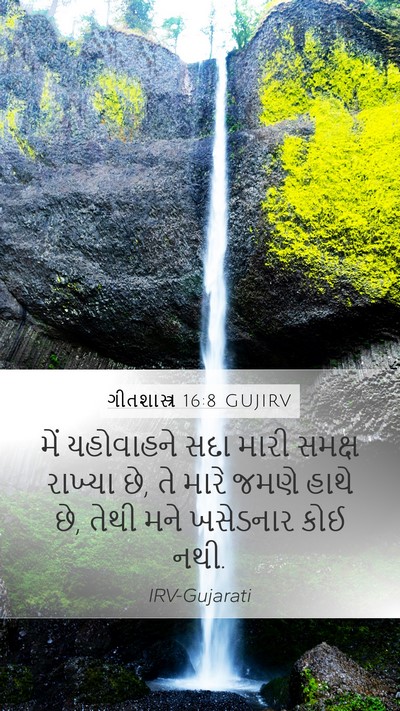 ગીતશાસ્ત્ર 16:8 GUJIRV Bible Verse Image